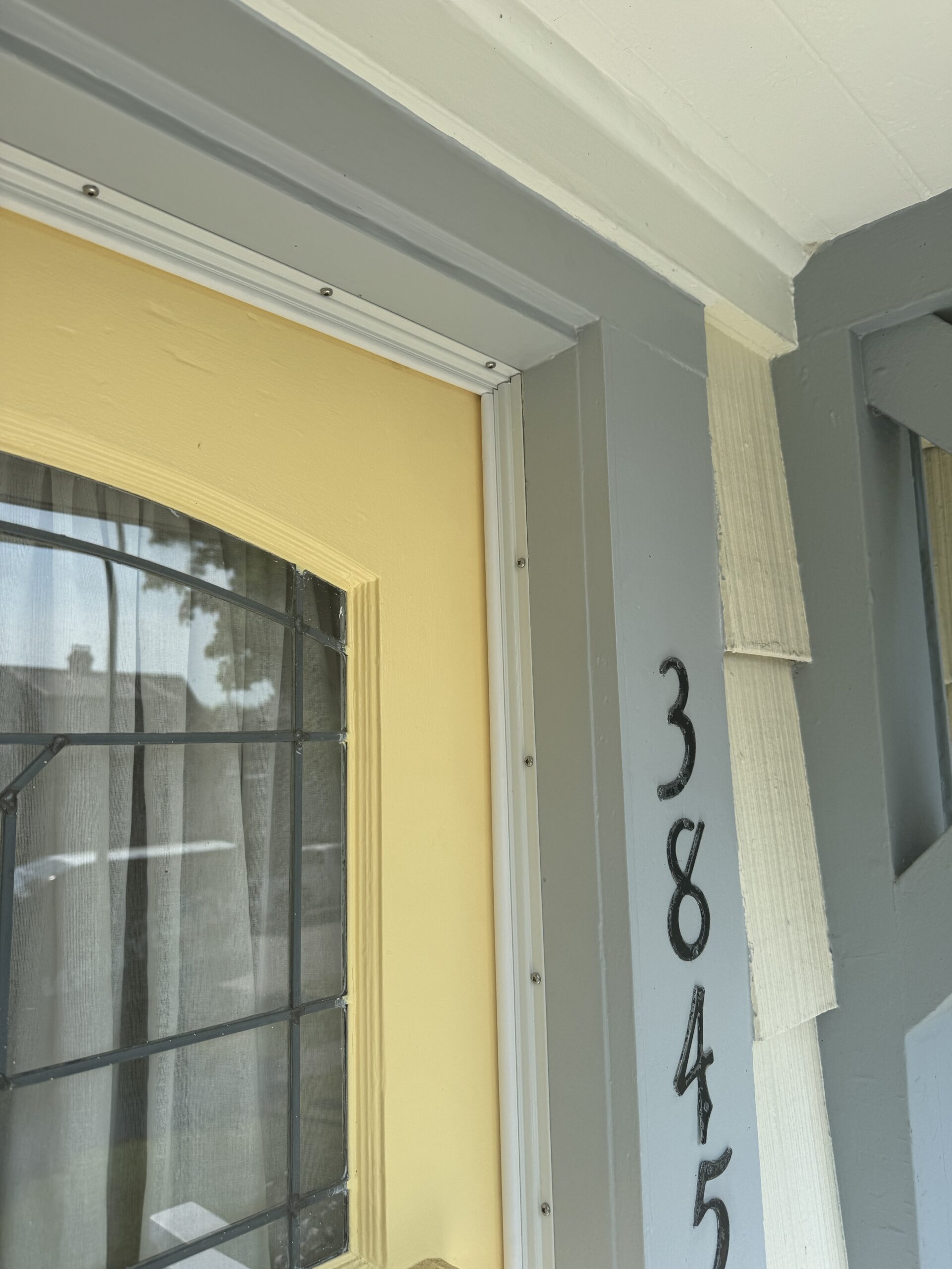 Weatherstripping Installed on a home