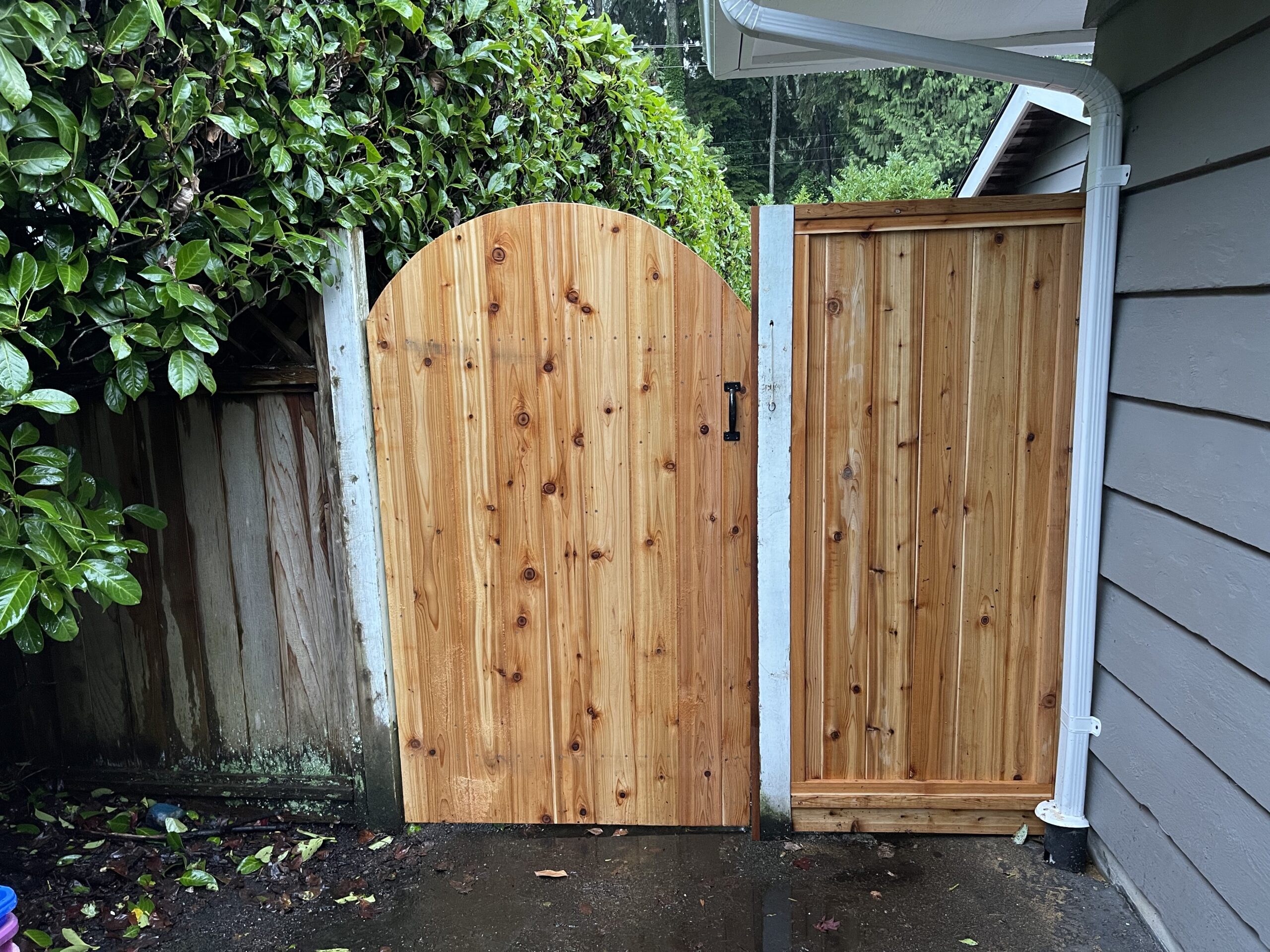 How to Replace a Cedar Garden Gate and Fence Panel in West Vancouver