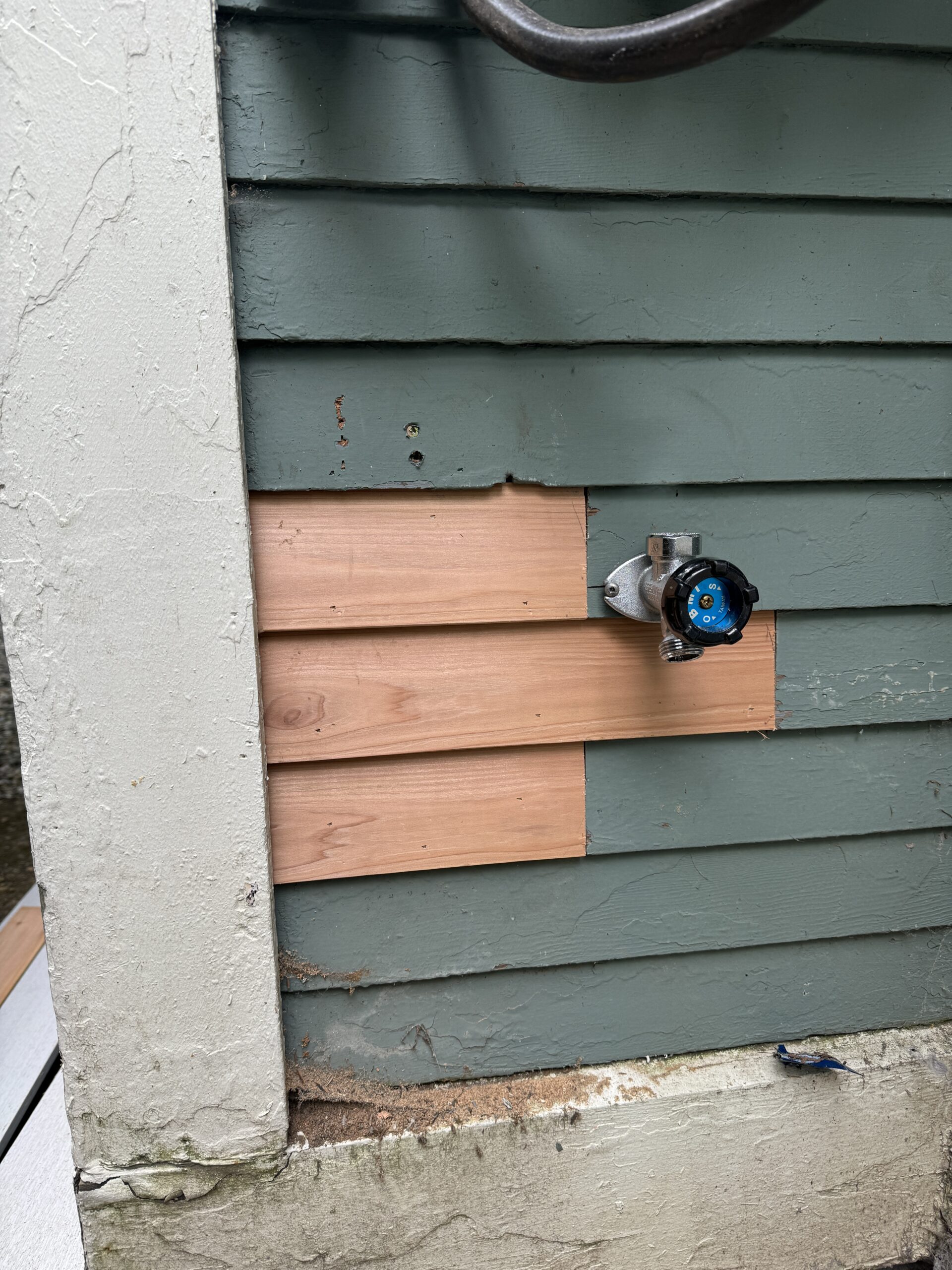 A small siding repair