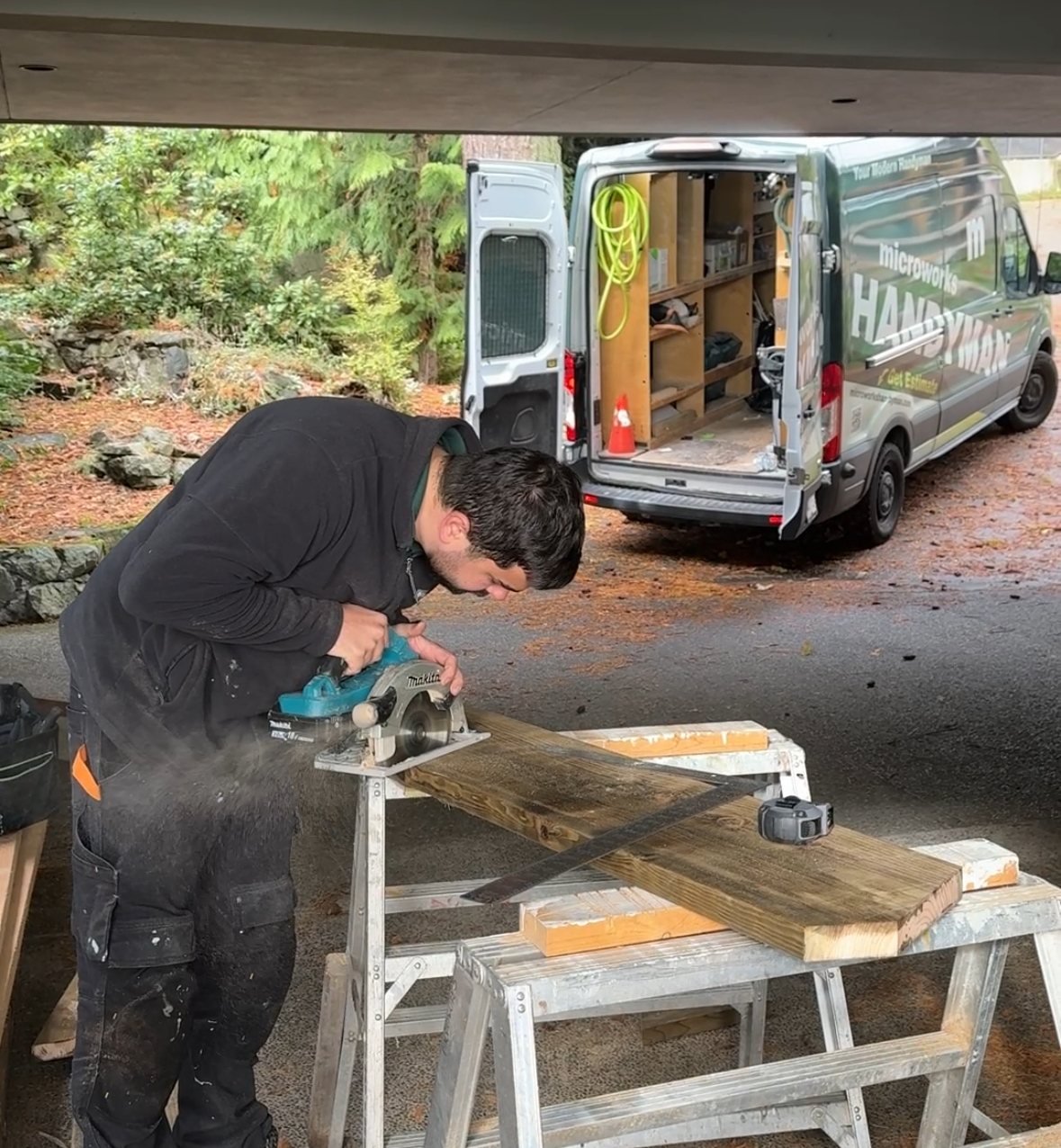 Man working with tools