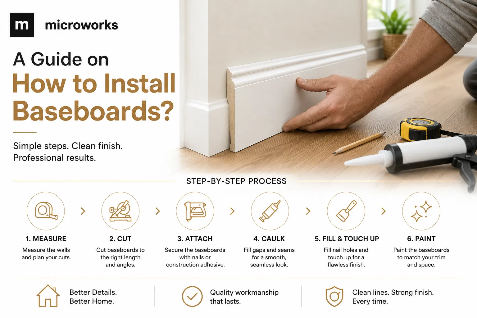 A Guide on How to Install Baseboards?