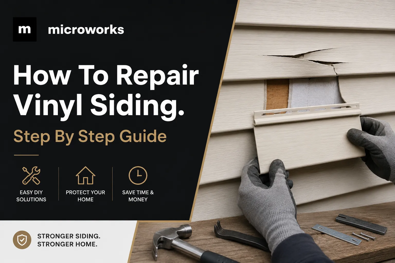 How To Repair Vinyl Siding. Step By Step Guide